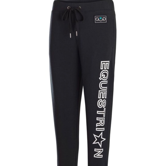 EQ-STAR Signature Equestrian Black Joggers - Picture 1 of 2